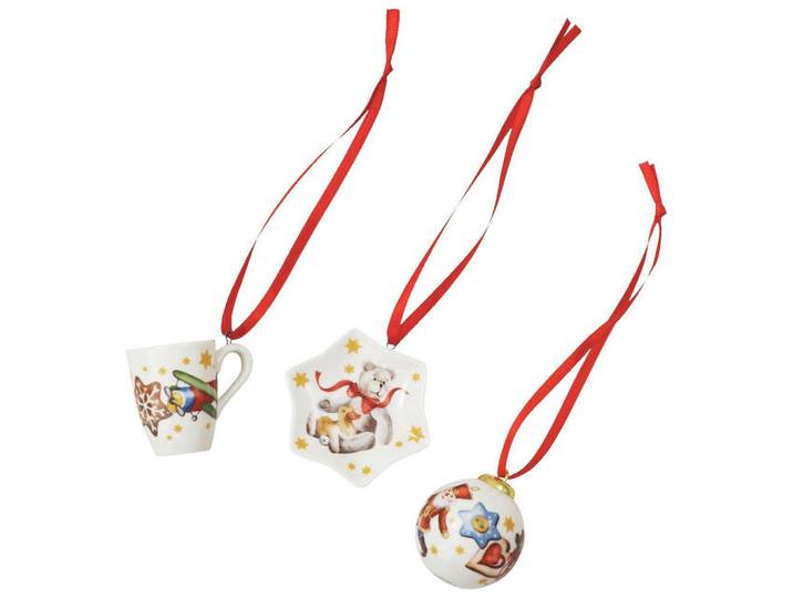 Hutschenreuther Christbaumanhänger, Mehrfarbig, Keramik, Weihnachten, 5.7x10.5x24.5 cm, zum Hängen, Dekoration, Weihnachtsdekoration, Christbaumschmuck