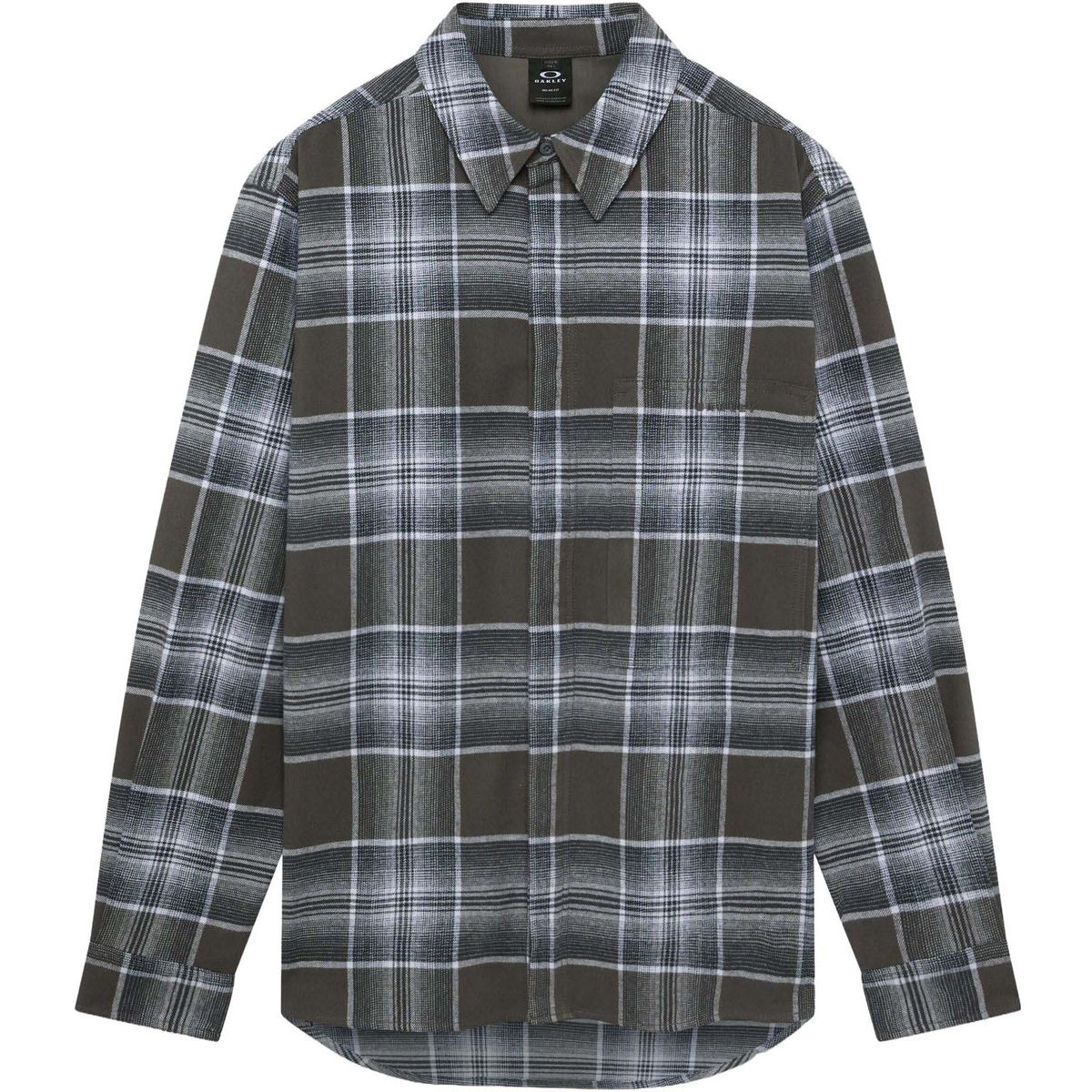 Oakley OAK Plaid LS Shirt graph/granit/white check (9I6) L FOA407413-9I6-L