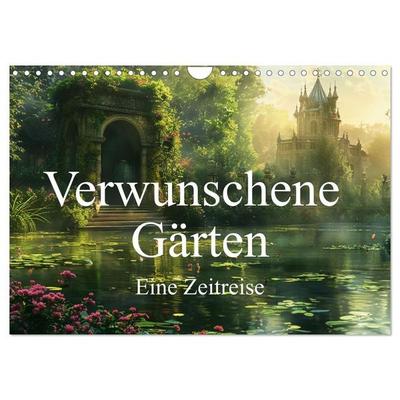 Verwunschene Gärten - Eine Zeitreise (Wandkalender 2027 DIN A4 quer), CALVENDO Monatskalender