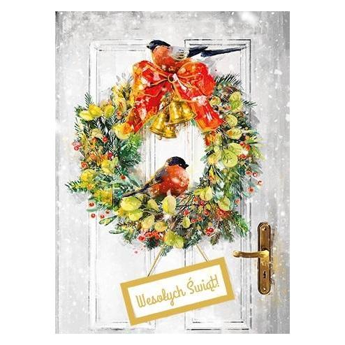 Henry Holt Karte B6 Weihnachtskranz (40962546)