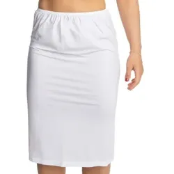 Trofe Slip Skirt Long Weiß Large Damen