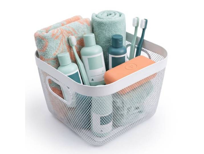 Relaxdays Panier rangement métal