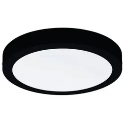 EGLO, Deckenleuchte, 68736 FUEVA PRO CCT LED Deckenleuchte 2x10W Ø300mm Schwarz Weiss Steuerbare Lichtfarbe