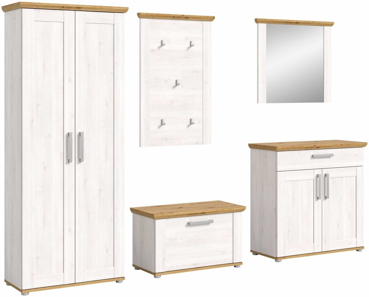 Verona kledingkastcombinatie Sibiu Larch NB Artisan Oak NB, B/D/H: 37 x 276 x 194 cm