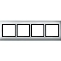 Merten 400460 AQUADESIGN-Rahmen, 4fach, aluminium