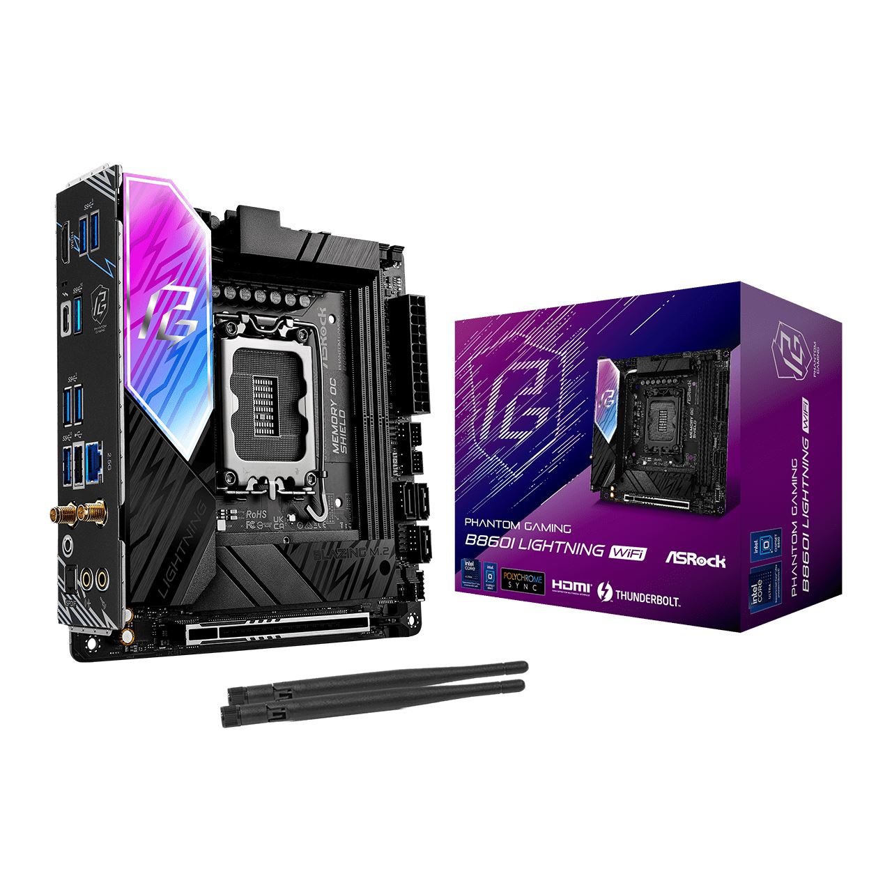 ASRock B860I Lightning WiFi Intel B860 So.1851 DDR5 Mini-ITX Retail