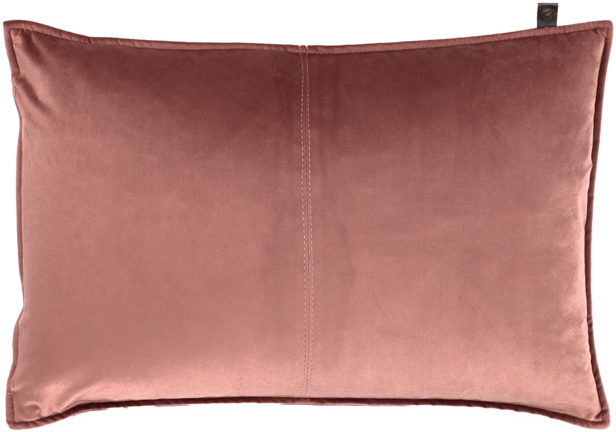 Overseas Middlestitch Kussen - Blush - Velours - 40 x 60 cm