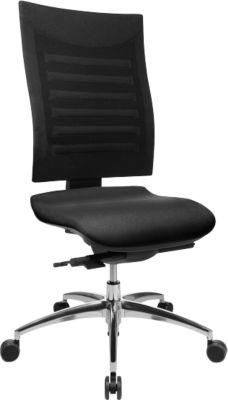 Schäfer Shop Select Bürostuhl SSI Proline S3, ohne Armlehnen, Synchronmechanik, ergonomische Lehne, schwarz/schwarz