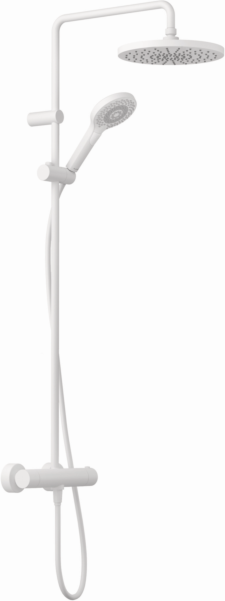 Kludi DIVE Dive X 3S Thermostat-Dual-Shower-System 6906753-00 mit Handbrause, weiß matt
