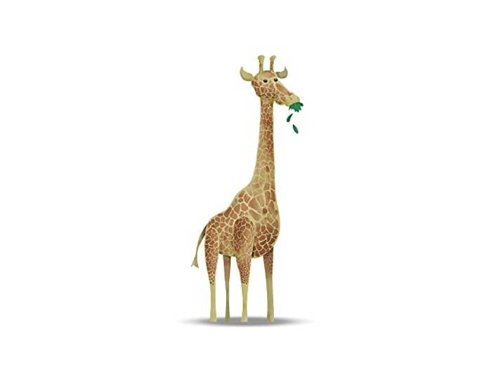 Komar Image murale représentant une girafe mignonne - 50 x 70 cm Sans cadre - Pure Boutique