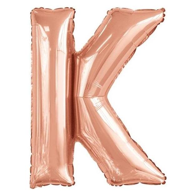 Riethmüller Grosser Buchstabe K Roségold Folienballon N34 verp (5x) (9911473)