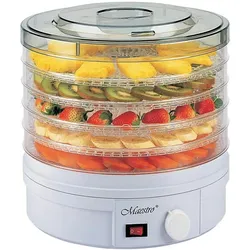 Maestro MR-765 Dehydrator für Pilze und Früchte, Dörrautomat, Weiss