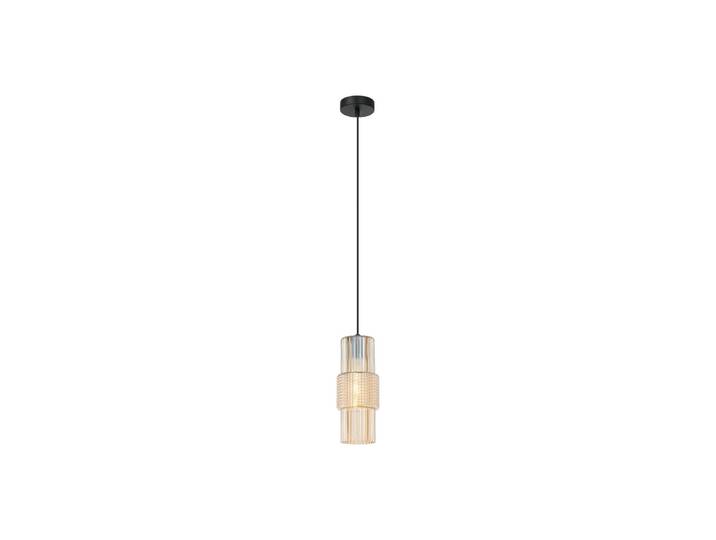 Viokef Glas Hängelampe Lilian, dimmbar, creme / amber, für Wohn- / Esszimmer, Glas, Modern, Pendelleuchte