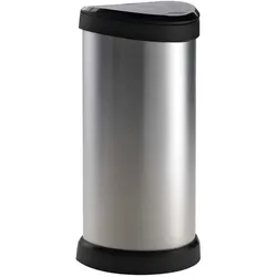 Curver Abfalleimer Deco 40 L Silber 240641