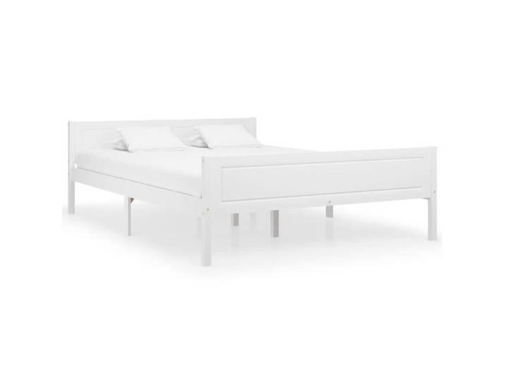 (322107) Cadre de lit Bois de pin massif Blanc 160x200 cm MEN - VINGVO - Contemporain - Design - A lattes
