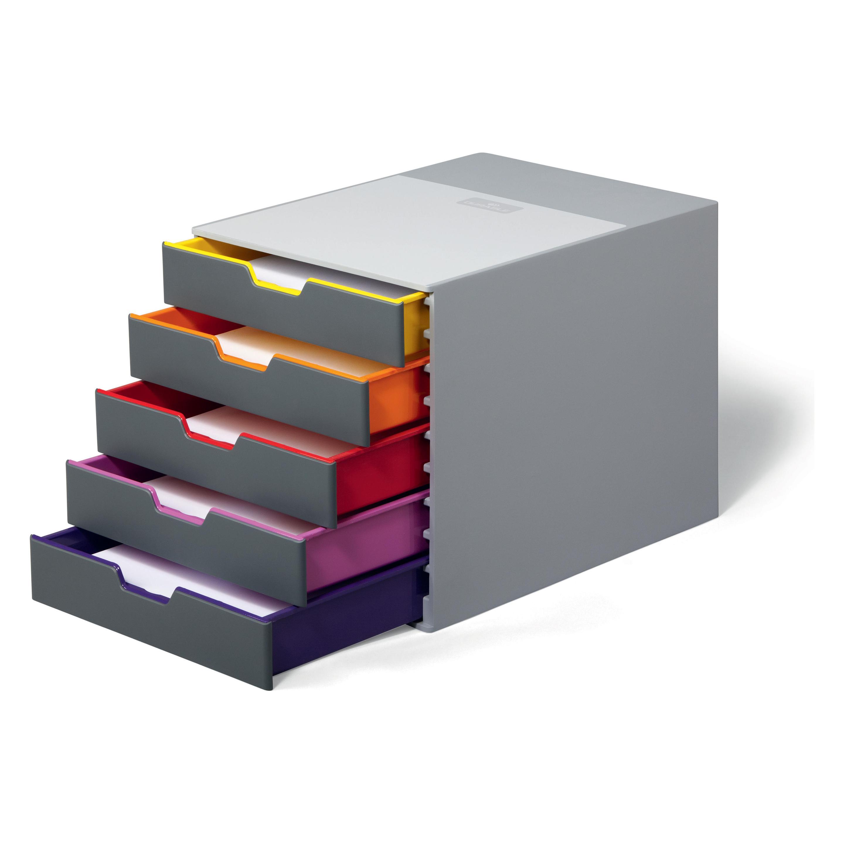 Durable Schubladenbox Varicolor 5 (A4) (7605/27)