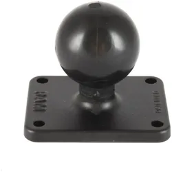 Rammount Rechteck Montagebasis mit C-Kugel (1,5 Zoll), Smartphone Halterung, Schwarz