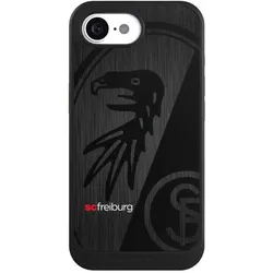 Nivocase Hülle für Apple iPhone 16e Handyhülle NIVOcore Case Schwarz Metallic Look Offizielles (Apple iPhone 16e), Smartphone Hülle, Schwarz, Silber