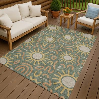 Addison Rugs Machine Washable Indoor/ Outdoor Modern Sol Chantille Rug