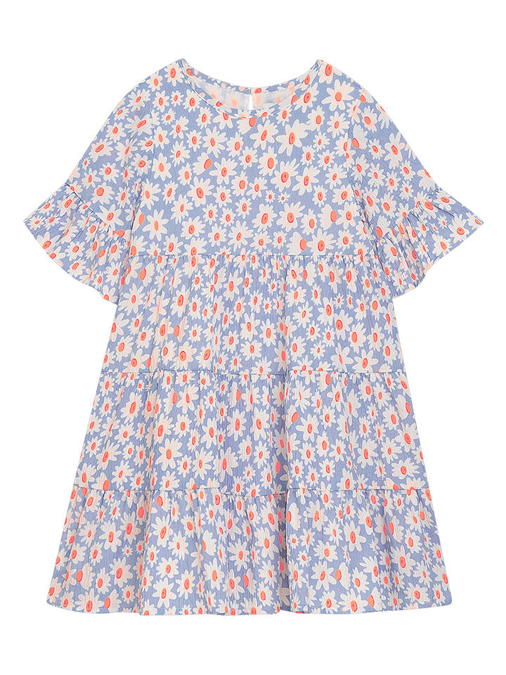 Danamade Kleid "Dyade" in Hellblau/ Weiß - 110