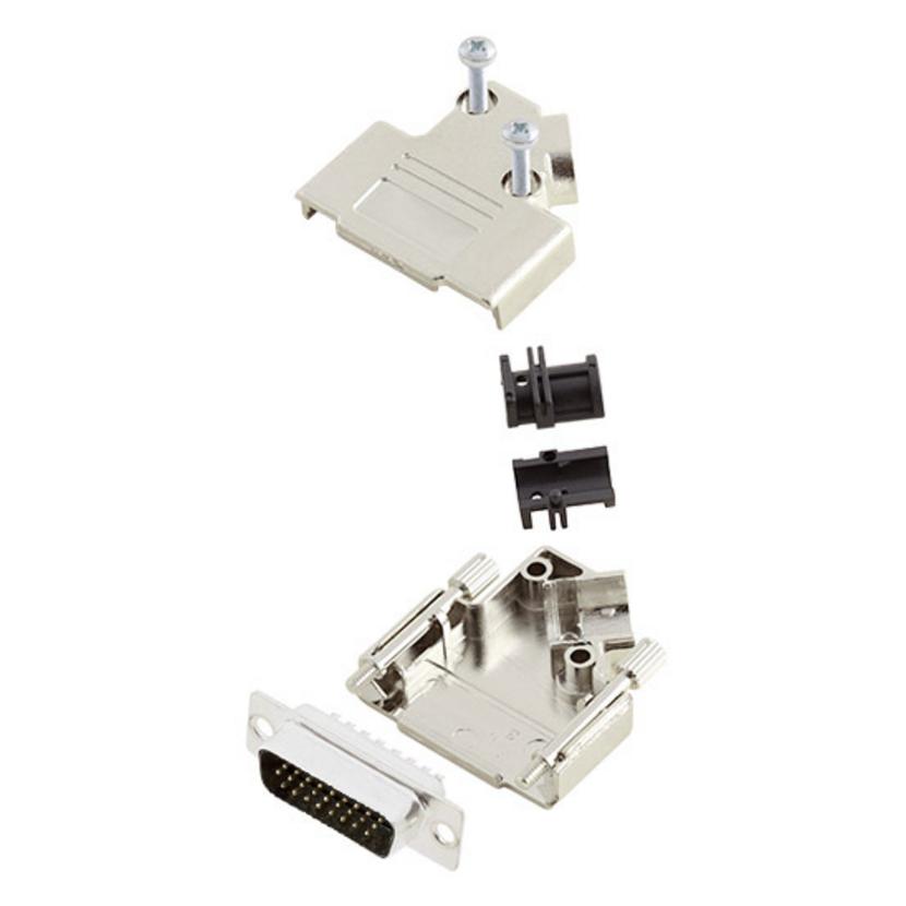 Amphenol L17D45PK-M-15+L717HDA26P D-SUB Stiftleisten-Set 45 ° Polzahl (num): 26 (L17D45PK-M-15+L717HDA26P)