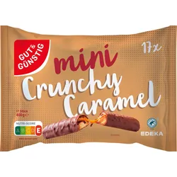 GUT&GÜNSTIG Schokoriegel mini Crunchy Caramel
