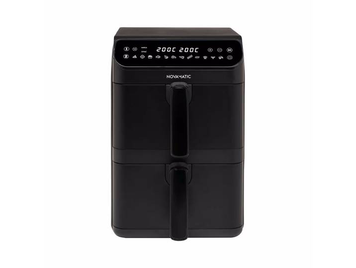 Novamatic Chef AF 1100 TwinStack Heissluftfritteuse – Airfryer - Friteuse – schwarz