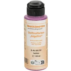 buttinette Stoffmalfarbe bügelfrei in verschiedenen Farbtönen, 120 ml