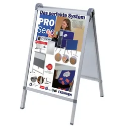 Franken Kundenstopper »Outdoor PRO« A1 grau, 64x110x76 cm