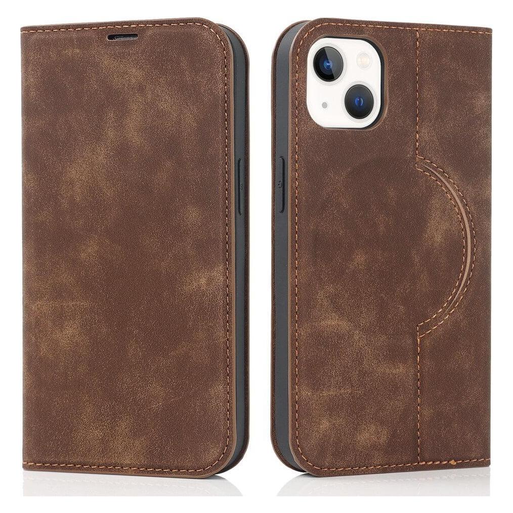 Cover-Discount iPhone 15 - MagSafe Flip Case RFID hellbraun (Apple iPhone 15) (660177775F)