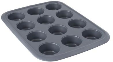 BergHOFF GEM Nonstick Carbon Steel 12-Cup Muffin Pan, Rectangular