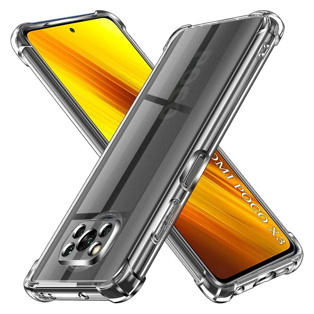 Techsuit - Shockproof Clear Silicone - Xiaomi Poco X3 / Poco X3 NFC / Poco X3 Pro - Clear (Xiaomi Poco X3, Xiaomi Poco X3 NFC, Xiaomi Poco X3 Pro) (56344475)