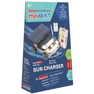 Fischertechnik 579972 - miniMINT, Sun Charger, Fahrzeug mit Solarantrieb, Technik-Holzbausatz ab 8 Jahren