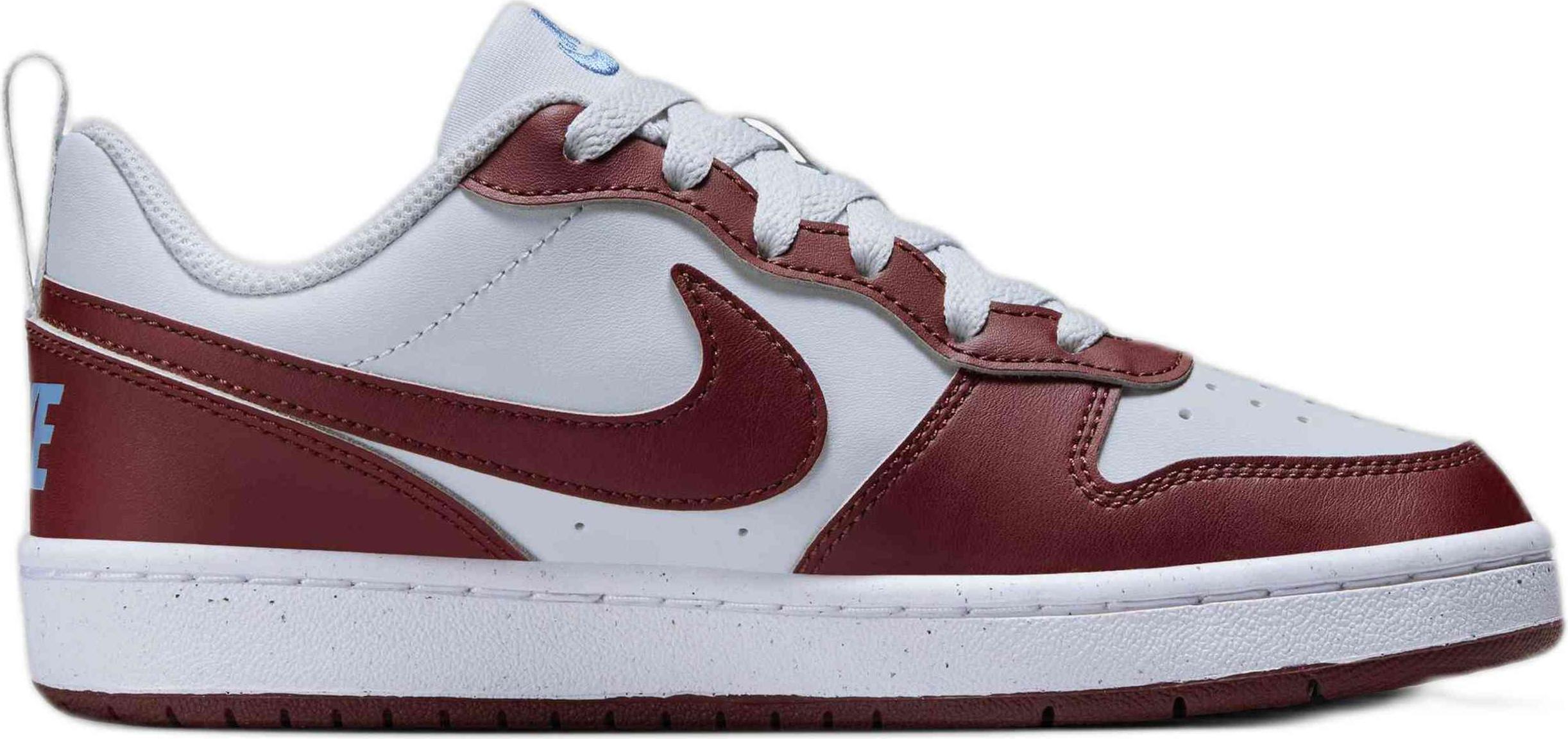 Nike Court Borough Low Recraft Pure Platinum Dark Team Red Blue Beyond (GS) - EU 40