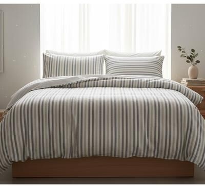 Rizzy Home Blackberry Grove Natural Striped Comforter Set