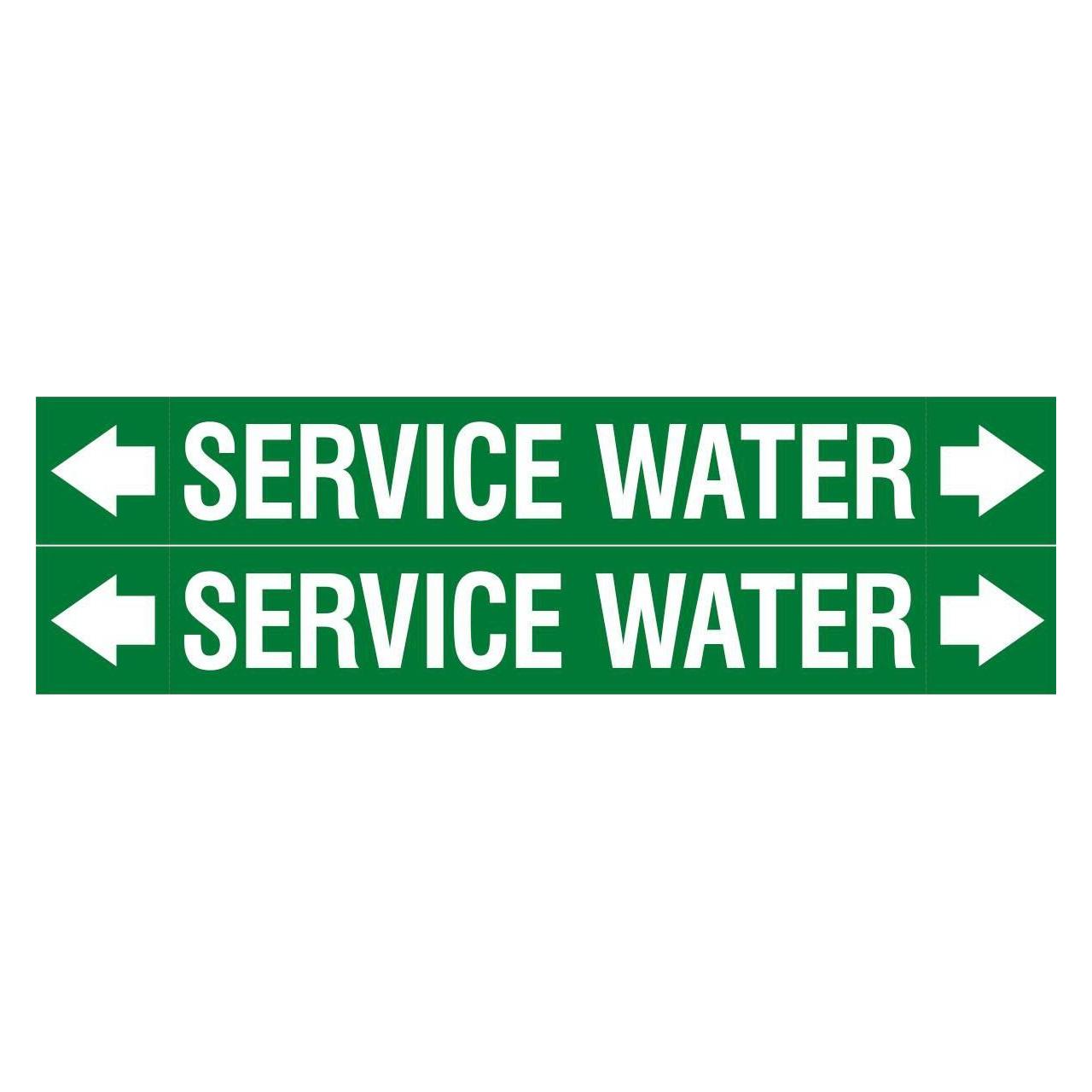 Brady ASME - Rohrmarkierer - Service Water (ASMEPM-50X345MM-SERVICE WATER)