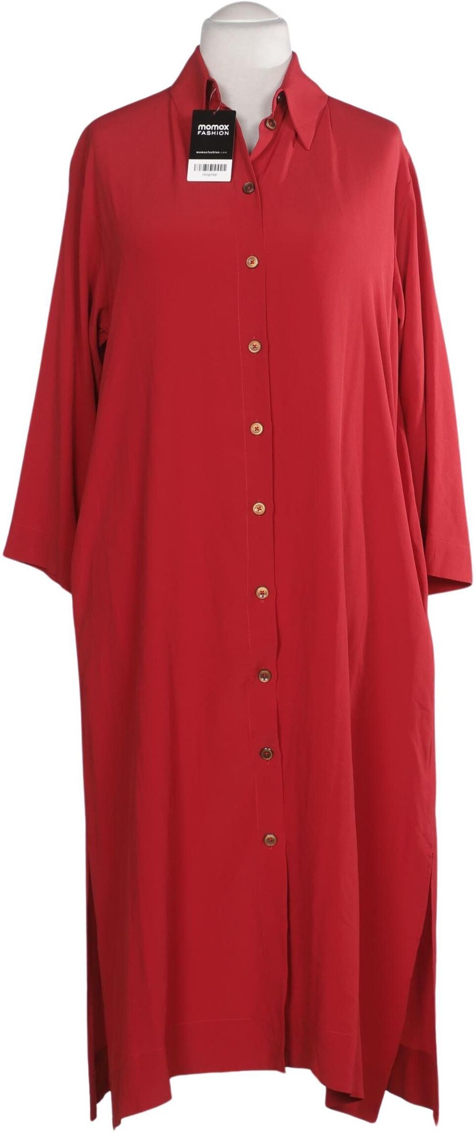 0039 Italy Damen Kleid, Rot, Gr. S, Seide / Viskose - Second Hand