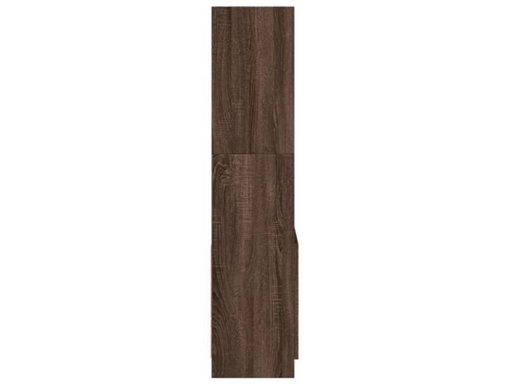 Bibliothèque SOLOMOON CHIC Buffet haut - pour salon - chêne marron 63x33x140 cm bois d'ingénierie BB246