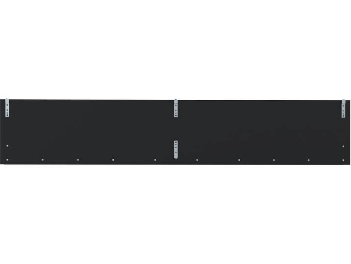 Wandboard FORTE Kaszimiro , schwarz (waterford eiche, schwarz), B:160cm H:29,6cm T:21,9cm, Holzwerkstoff, Regale, Wandboard