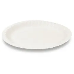 500 Pappteller Imbissteller rund Ø 23 x1,6 cm FF Kuchenteller weiß