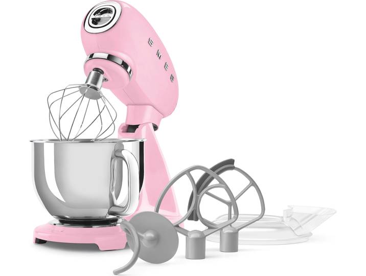 SMEG Küchenmaschine SMF05 , rosa (pink), B:40,5cm H:37,8cm T:22,1cm, Küchenmaschinen, Küchenmaschine