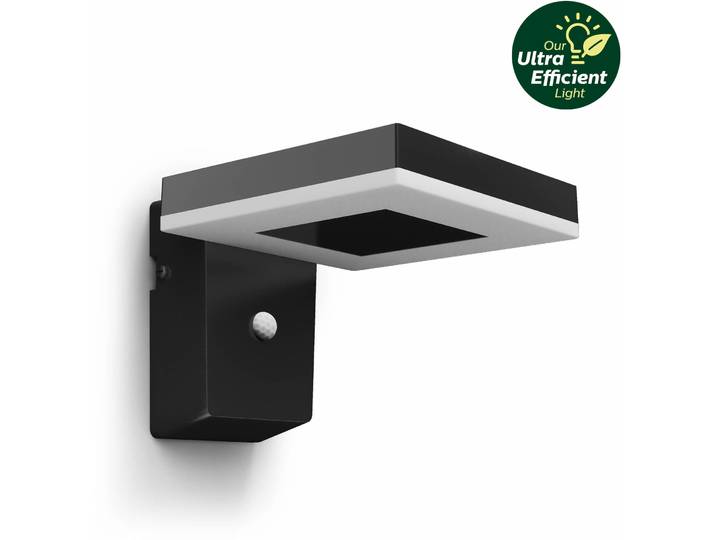 Solarlampe Philips schwarz Kunststoff 250 lm B 16 cm - LED - Lichtfarbe: Warmweiss - Solarlampe- LED Energiesparlampe