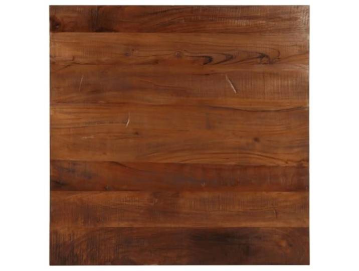 Favemtsl Tischplatte 80x80x2,5 cm Quadratisch Massivholz Altholz Rustikal Nachhaltige Ersatztischplatte aus wiederverwendetem Echtholz für Esszimmer, Restaurant oder Gastro Bistro Tische.