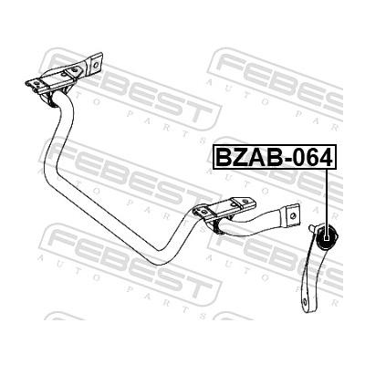 FEBEST Lagerung, Achsstrebe bzab064 für Mercedes