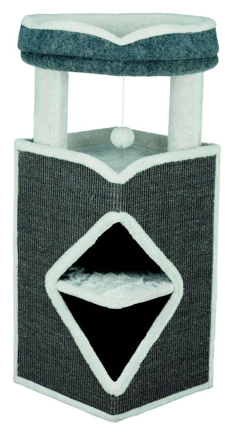 TRIXIEHEIMTIERBEDARF Cat Tower Arma 98 cm grau/blau/grau 08751112