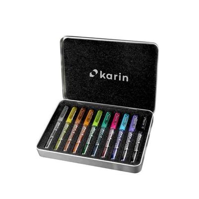 KARIN Marker DécoBrush Metallic, 10er Set mit je 2,4 ml