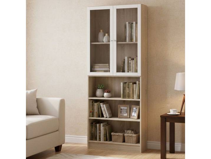 Bibliothèque Chedeng Dmora Bois Mélaminé Marron 28 3x79x203 2h cm