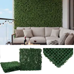 Wandfliese MCW-L78, Sichtschutz Windschutz Verkleidung für Terrasse/Balkon, 4x je 50x50cm = 1m2 ~ Buchs grün