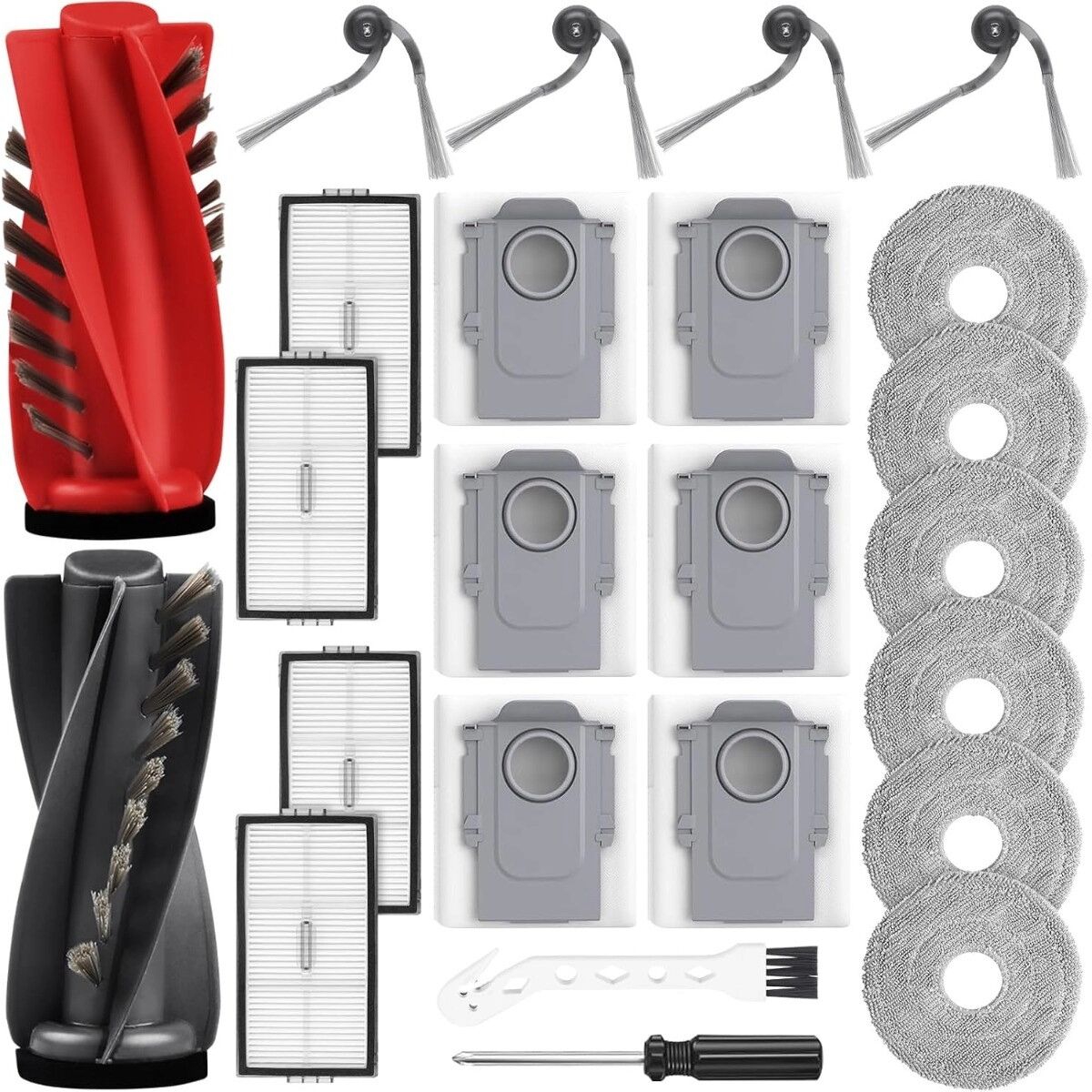 INF Ersatz-Wartungsset für Saugroboter – kompatibel mit Saros 10R, Saros 20, Qrevo Curv 2 Pro, Qrevo CurvX, Qrevo Curv 2 ProX