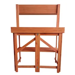 POWERTEC GARDEN Pflanztisch aus Tannenholz mit Zinkplatte , ca. 97 x 45 x 128 cm - Braun